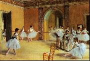 Edgar Degas Dance Foyer at the Opera oil painting reproduction